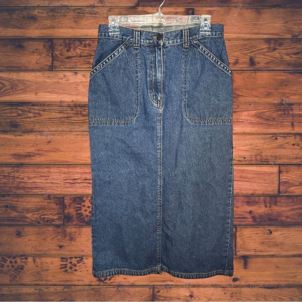 5 for $25🔥Vintage Bill Blass Petite Denim‎ Pencil Skirt Size 6P